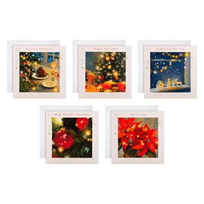 Afbeelding van Hallmark 25572269 30 liefdadigheidskerstkaarten in 5 eigentijdse designs