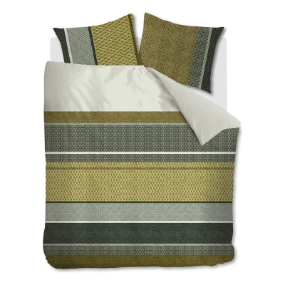 Afbeelding van Beddinghouse Dekbedovertrek Benthe Green 200 x 200/220