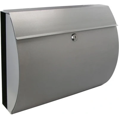 Afbeelding van Brievenbus met krantenhouder 38x13,3x30,4 cm roestvrij staal