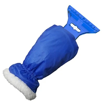 Afbeelding van AUPROTEC IJskrabber met wisser Handschoen Voorruit, Verwarmde voering, Elastische band, Kleur: Blauw