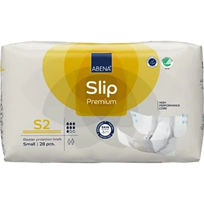Afbeelding van ABENA Incontinentie Slip Premium S2 Eendelig Verband ter Bescherming van Zwaar Urineverlies en (Dunne) Ontlasting Perfecte Aansluiting door Flexibele Sluitstrips 28 Stuks