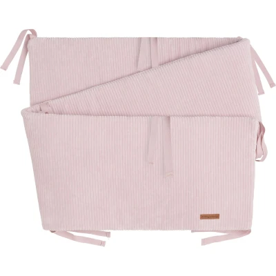 Afbeelding van Baby&#039;s Only Bedbumper Bedomrander Bedomranding baby Boxbumper Parkomrander Sense Oud Roze 180x30 cm