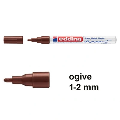 Image de edding marqueur peinture 751 paint marker, pointe ogive, Marron