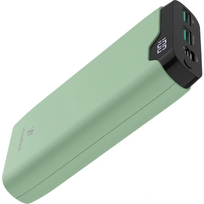 Afbeelding van iMoshion® Powerbank 20000 mAh Snellader &amp; batterij LED display USB A, C Micro Geschikt voor o.a. iPhone Samsung 18 Watt Groen