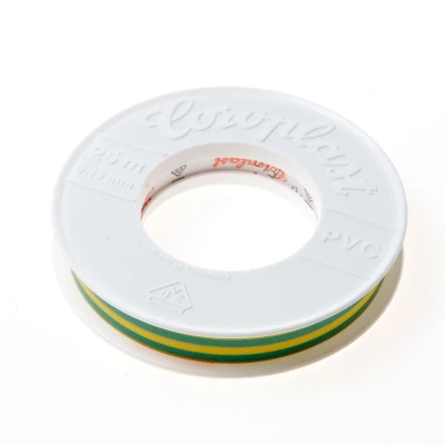 Afbeelding van Coroplast 302 tape groen/geel 15mm x25 meter