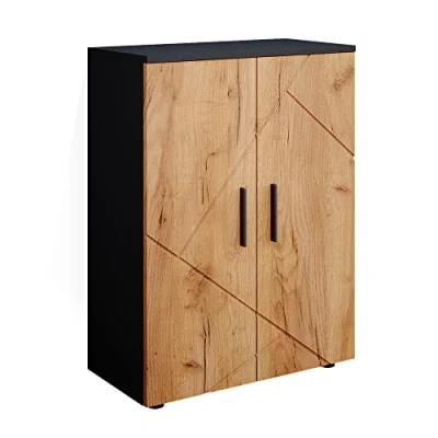 Afbeelding van Vicco Halfhoge kast Irma, Antraciet/Antraciet, 60 x 81 cm