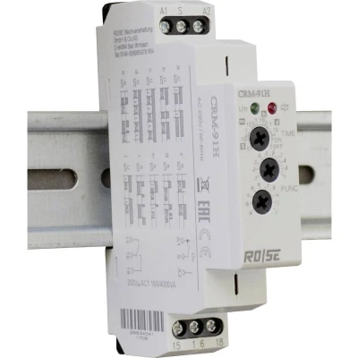 Afbeelding van Rose LM CRM 91H/UNI Tijdrelais Multifunctioneel 230 V/AC 1 stuk(s) Tijdsduur: 0.1 s 10 d 1x wisselcontact