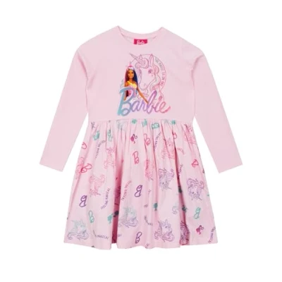 Afbeelding van Barbie jurk Eenhoorn voor meisjes Schaatserjurk Kleding meisjes, Roze