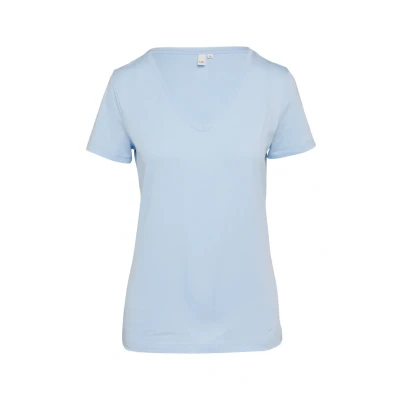 Afbeelding van QS Tshirt basic, Dames, Maat: Small, Hellblau