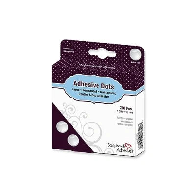 Afbeelding van Toga AC303 zelfklevende tabletten, dubbelzijdig, 13 mm, andere, transparant, 9 x 11,5 2,5 cm, 200 stuks