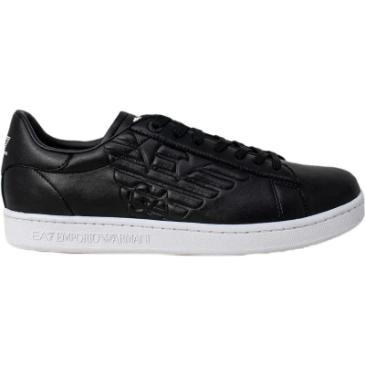 Afbeelding van EA7 Emporio Armani Classic Unisex Sneakers laag, Maat: 40 2/3, Black Leer