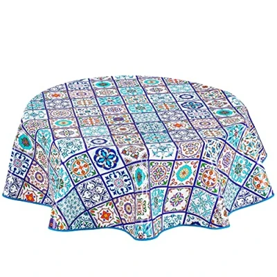 Afbeelding van Home Direct Rond PVC Afwasbaar Tafelkleed 140cm