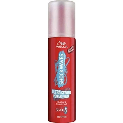 Afbeelding van Shockwaves Ultra Strong Power Hold gel STYLER Styling met maximale grip, zonder plakken sneldrogende formule, alcoholvrij glitteroppervlak, 100 ml