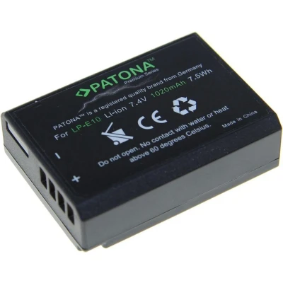 Afbeelding van Canon LP E10 accu (Patona Premium)