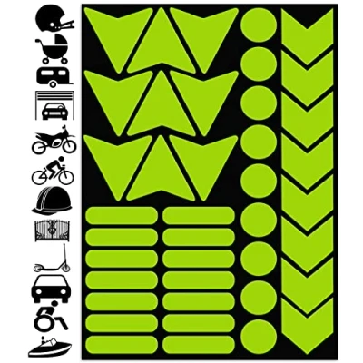 Afbeelding van Biomar Labs 40 stuks Reflecterende stickers folie Veiligheidsstickers D 81