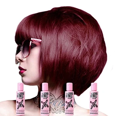 Image de Crazy Color 4x100ml. # 51 Bordeaux