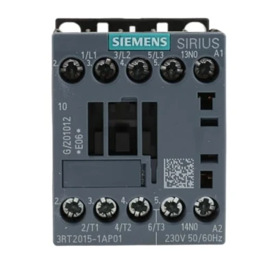 Afbeelding van Siemens 3RT2015 1AP01 Contactor 3x NO 3 kW 230 V/AC 7 A Met hulpcontact 1 stuk(s)