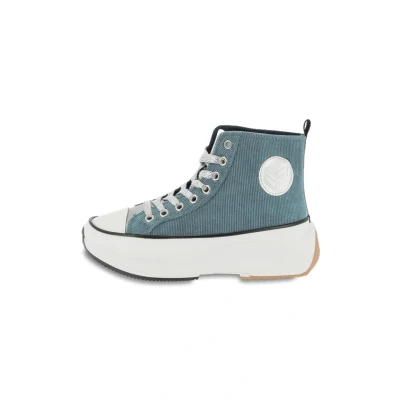 Afbeelding van Kaporal Basket Christa Sneakers hoog, Dames, Maat: 37, Blue Textiel/ synthetisch