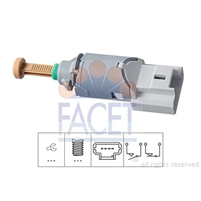 Afbeelding van FACET 7.1227 Remlichtschakelaar Mechanisch Made in Italy OE Equivalent RENAULT: CLIO 3, Kangoo I, I Express