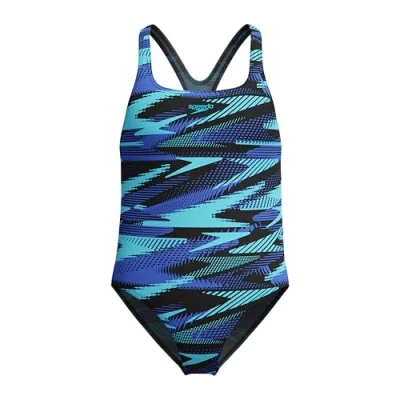 Afbeelding van Speedo Hyperboom Allover Medalist Zwempak, sneldrogend, fitness, chloorbestendig, badpak voor meisjes