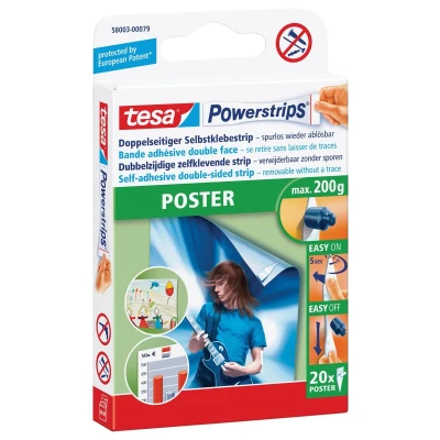 Afbeelding van Tesa Powerstrips Posters 20 Stuks