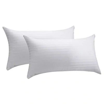 Image de Pikolin Home Lot de 2 taies d&#039;oreiller 100% coton couti entièrement respirant avec traitement anti rétrécissement