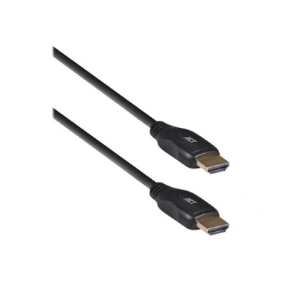 Image de ACT High speed câble HDMI mâle pour 1.5 m blindé noir moulé, support 4K60Hz (3840 x 2160)