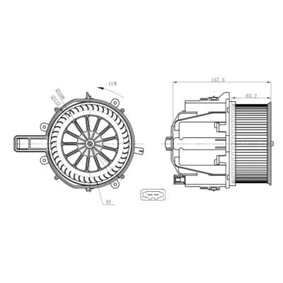 Afbeelding van NRF 34285 Interieurventilator