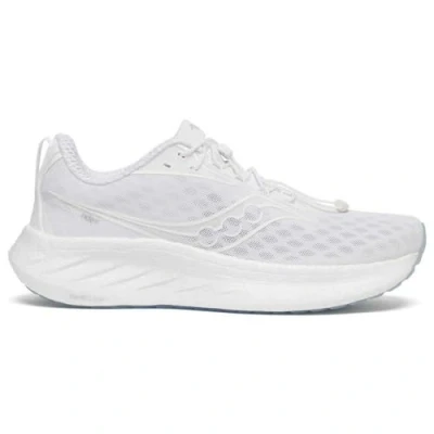 Afbeelding van Saucony RIDE 18 Trail hardloopschoenen, Heren, Maat: 42, Cool white Textiel/ synthetisch