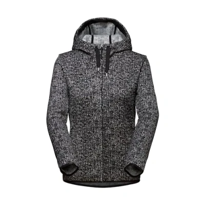 Afbeelding van Mammut Chamuera fleecejack voor dames met capuchon, zwart.