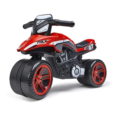 Afbeelding van Falk Motorfiets loopfiets Racing Team rood vanaf 2 jaar gemaakt in Frankrijk extra grote wielen ontwikkelt evenwicht en motoriek 530