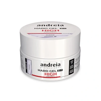 Image de Andreia Gel Construction Ongles Biphasique UV &amp; LED Professionnel pour Renforcer l&#039;Ongle ou l&#039;Extension Formule Haute Viscosité Pot 22g Couleur Transparent