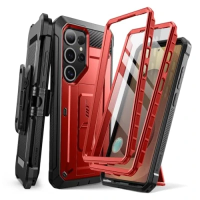 Afbeelding van SUPCASE Schokbestendige beschermhoes voor Samsung Galaxy S25 Ultra met 2 fronten (zonder displaybeschermfolie en displaybeschermfolie), outdoor clip