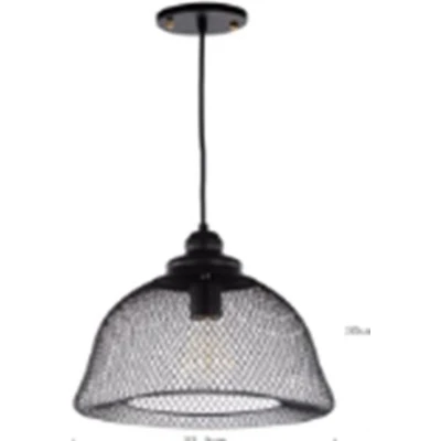 Afbeelding van Gaaslamp Industrieel Design Hanglamp, E27 Fitting, 32x35cm, Zwart