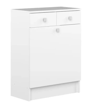 Afbeelding van Badkamerkast Variety met wasmand wit