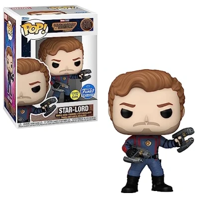 Afbeelding van Funko Pop! Marvel Guardians of the Galaxy: Vol. 3 Star Lord #1201 Glow in Dark Exclusive