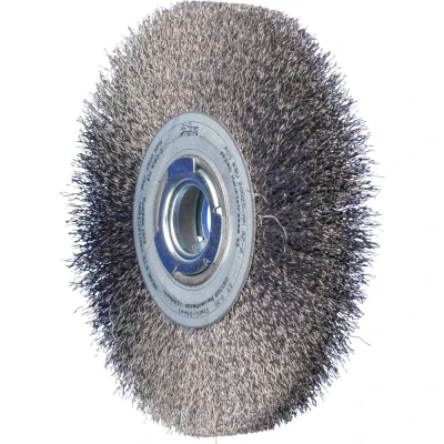 Afbeelding van PFERD 43701259 POS Ronde borstel breed ongetordeerd RBU Ø 200 x 25 mm variabel boorgat staaldraad Ø 0,30 voor slijpblok 1 stuk(s)