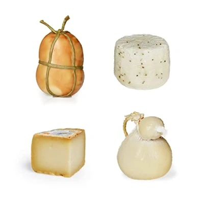 Afbeelding van Proeverij met Italiaanse kaas, voordeelformaat, Provola 450 g, Primo vuile kaas peper, 950 Pecorino Toscano DOP g en Caciocavallo Classic 750