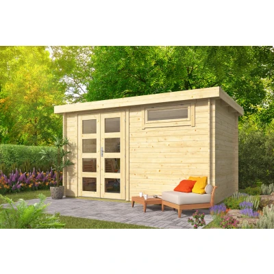 Afbeelding van Blokhut Brest 380x260x225cm Wanddikte 28 mm