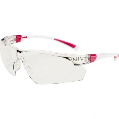 Afbeelding van Univet 506UP 506U.03.02.00 Veiligheidsbril Met anti condens coating, Incl. UV bescherming Wit, Roze EN 166 DIN