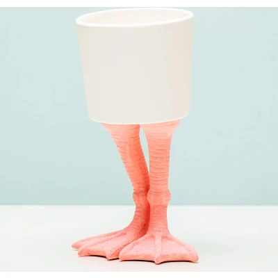 Afbeelding van Bloempot Met Flamingopoten Groot