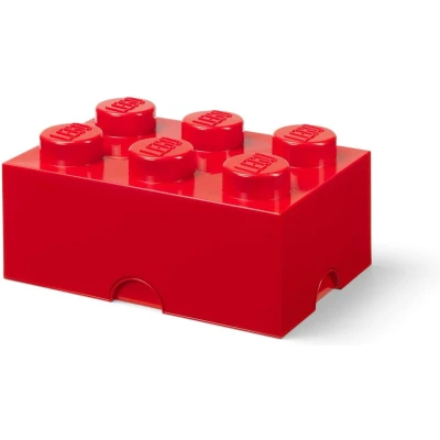 Afbeelding van Lego Opbergbox Brick 6 Polypropyleen Rood