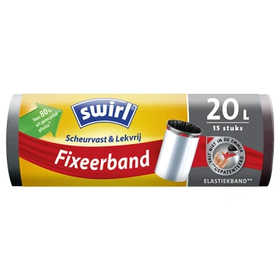 Image de Swirl Sacs poubelle à pédale bande de fixation élastique 20l pack/15 6769842