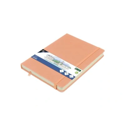 Afbeelding van Kangaro schetsboek A5 oudroze PU hardcover met elastiek en lint K 861222