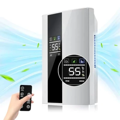 Afbeelding van luchtontvochtiger, 2200 ml, elektrische 0 30 m², draagbaar, stil, 24 uur, slaaptimer, led, automatische uitschakeling voor badkamer, slaapkamer, kast