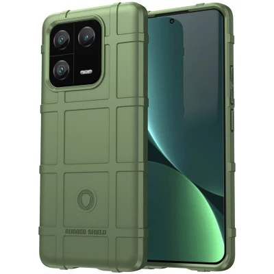 Afbeelding van iMoshion Hoesje Geschikt voor Xiaomi 13 Pro Siliconen Rugged Shield Backcover Groen