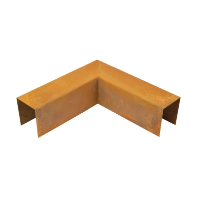 Afbeelding van Wovar Cortenstaal Opsluitband Hoekstuk 20 x 5,2 6 cm Per Stuk