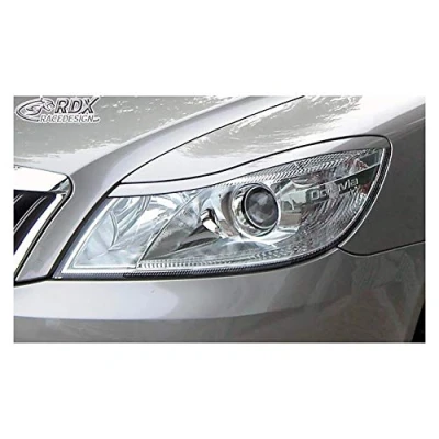 Afbeelding van RDX Racedesign Koplampspoilers Skoda Octavia II Facelift 2009 2012 (ABS)