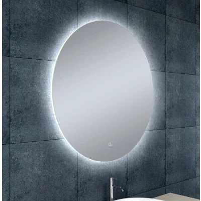 Afbeelding van Wiesbaden Soul spiegel rond met LED, dimbaar en spiegelverwarming 80 cm