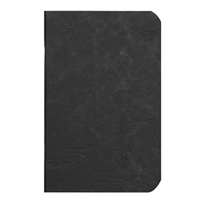Afbeelding van Calligraphe Clairefontaine 734101C Collection Age Bag Notitieboek, 9 x 14 cm, 96 pagina&#039;s, effen, wit, papier, 90 g, glanzend, ledernerf, omslag